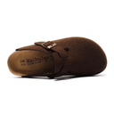 Clog dark brown footwear with European design featuring exceptional comfort, versatile styling and premium craftsmanship for sophisticated everyday wear