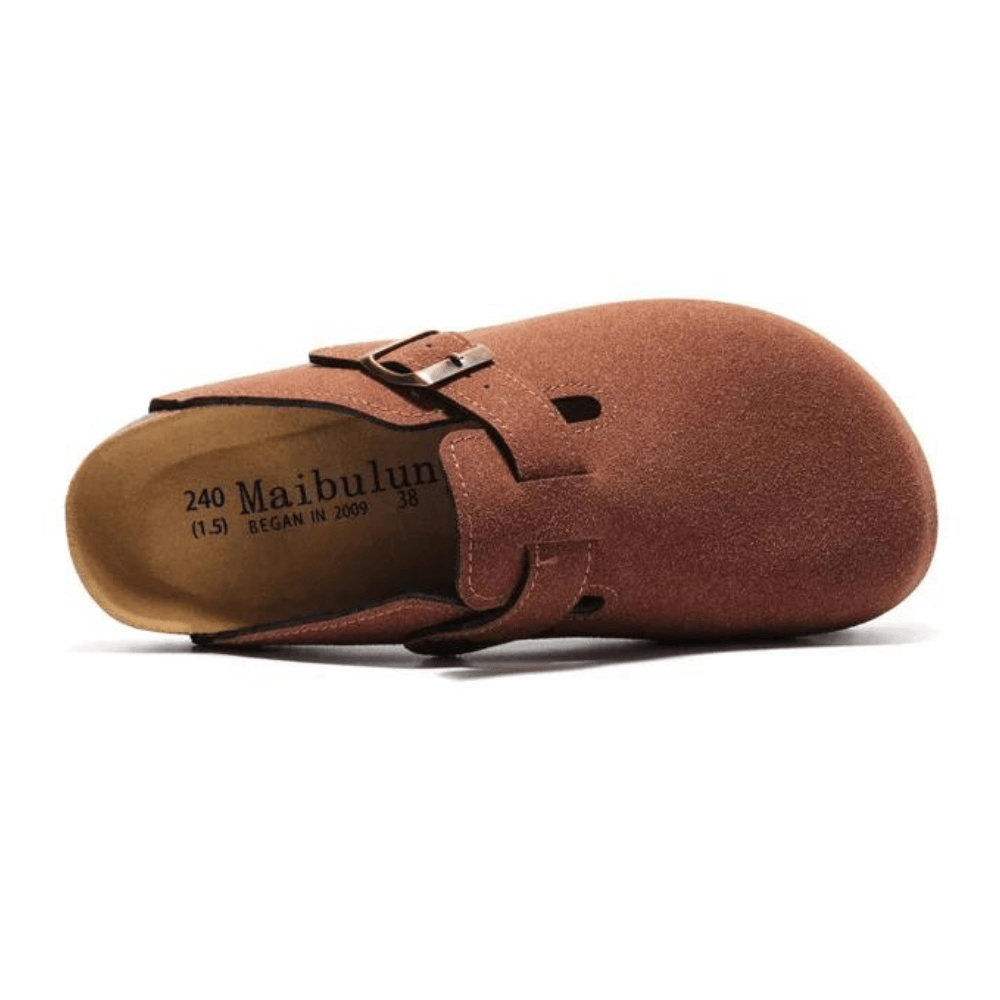 Clog bordeaux footwear with European design featuring exceptional comfort, versatile styling and premium craftsmanship for sophisticated everyday wear