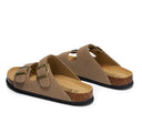 Maibulun sand suede sandal with European design featuring exceptional comfort, elegant straps and premium craftsmanship for sophisticated everyday wear