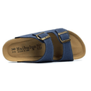 Maibulun blue suede sandal with European design featuring exceptional comfort, elegant straps and premium craftsmanship for sophisticated everyday wear