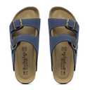 Maibulun blue suede sandal with European design featuring exceptional comfort, elegant straps and premium craftsmanship for sophisticated everyday wear
