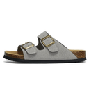 Maibulun light grey suede sandal with European design featuring exceptional comfort, elegant straps and premium craftsmanship for sophisticated everyday wear