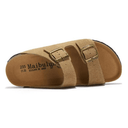 Maibulun light brown suede sandal with European design featuring exceptional comfort, elegant straps and premium craftsmanship for sophisticated everyday wear