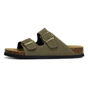 Maibulun army green suede sandal with European design featuring exceptional comfort, elegant straps and premium craftsmanship for sophisticated everyday wear